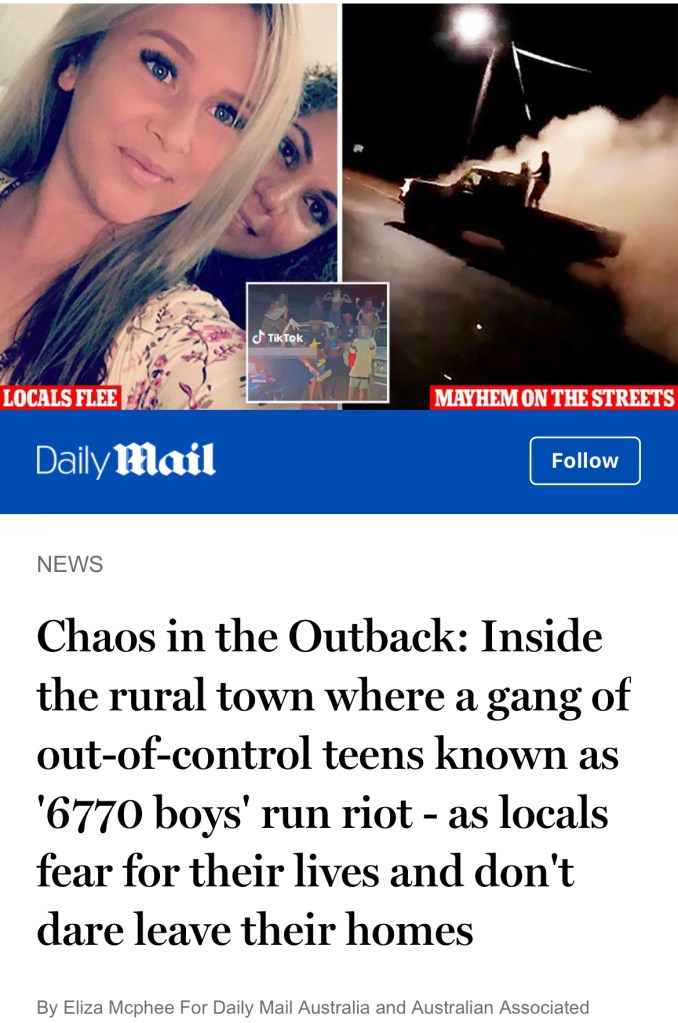 No media coverage of Halls Creek is ever positive.